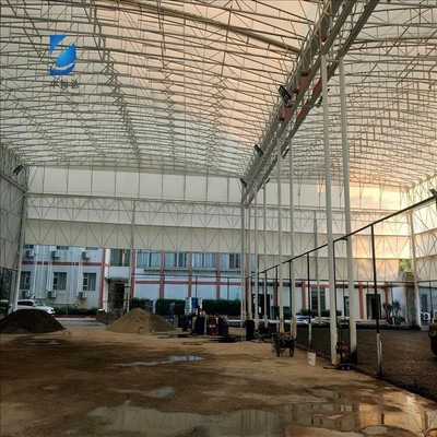 邵阳工厂电动物流园卸货棚加急订单 坚固仓储棚如何赋能高效供应链